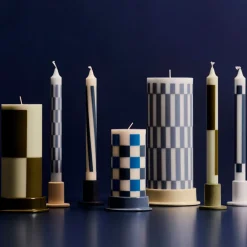 Set de 4 Bougies Pattern - Cream u0026 Dark