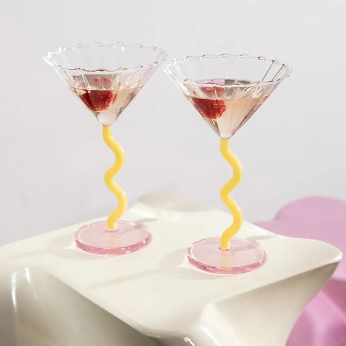 Set de 2 Coupes Curve - Caramel