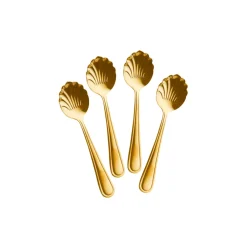 Set de 4 cuillères à dessert en acier inoxydable