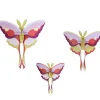 Set De 3 Décorations Murale Lilac Comet Butterflies