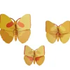 Set De 3 Décorations Murale Yellow Butterflies