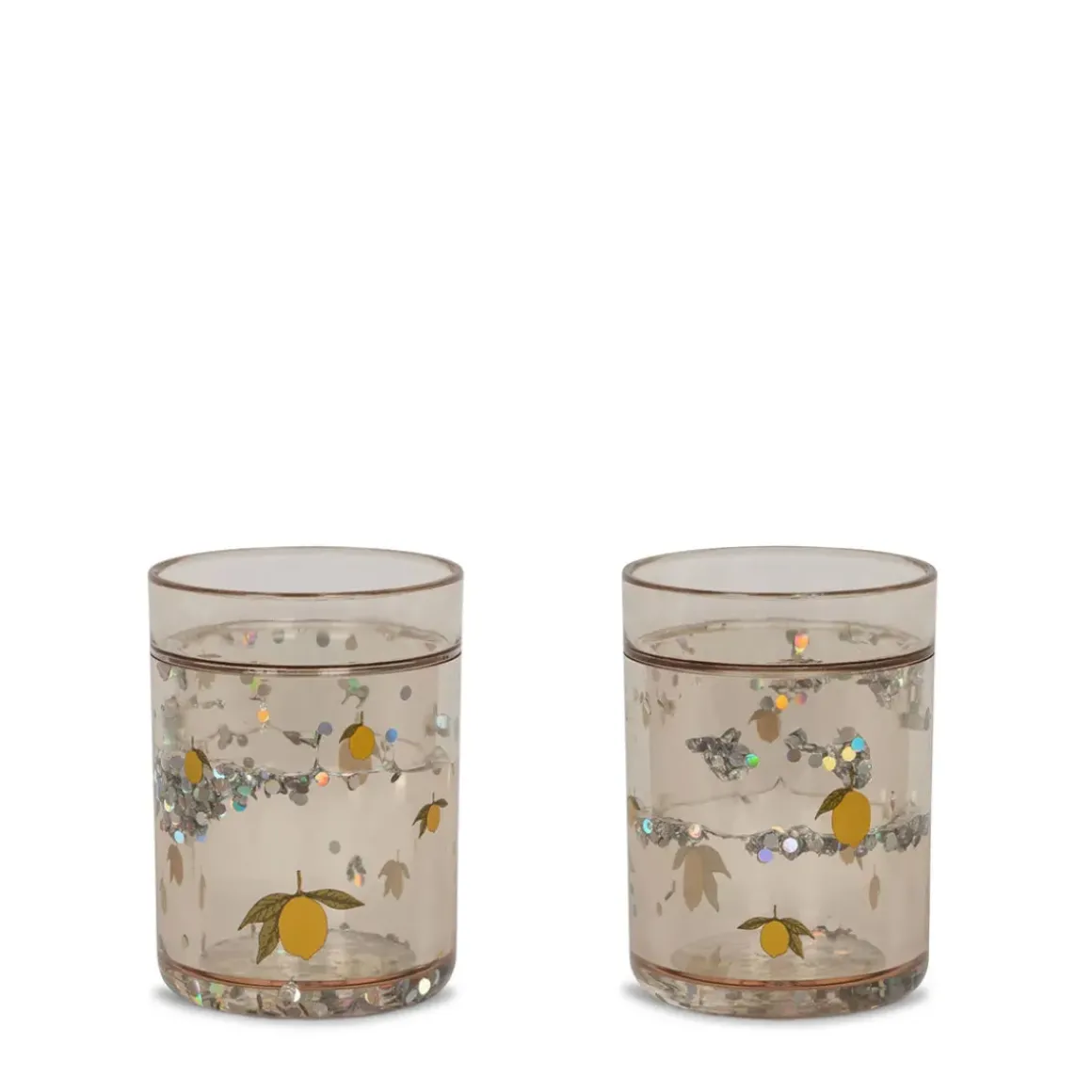 Set de 2 Gobelets À Paillettes - Lemon