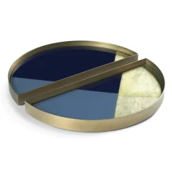 Set de 2 mini plateaux géométriques Half Moon