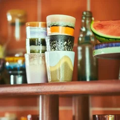 Set de 6 Mugs 70's Elements en céramique