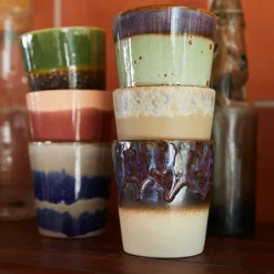 Set de 6 Mugs 70's Grounding en céramique