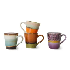 Set de 4 Mugs 70's Retro