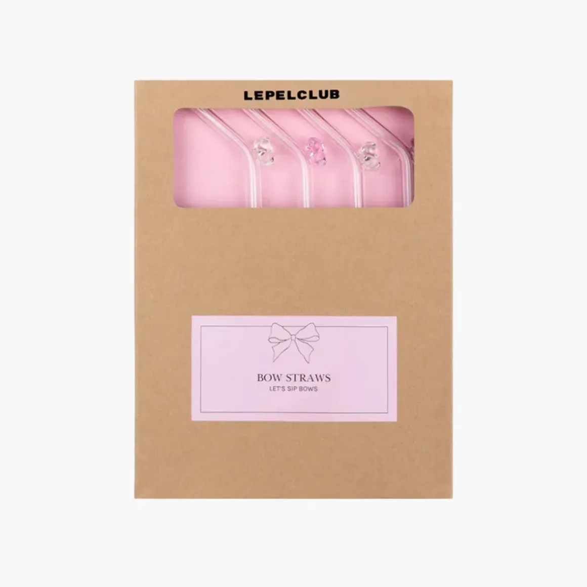 Set de 4 Pailles Bow