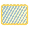 Set de table Biscotti à Rayures - 38 cm x 48 cm - Bleu u0026 Jaune