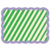 Set de table Biscotti à Rayures - 38 cm x 48 cm - Vert u0026 Violet