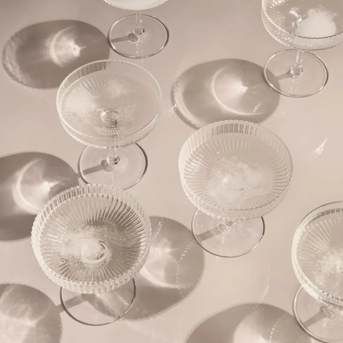 Set de 2 verres à Champagne Ripple