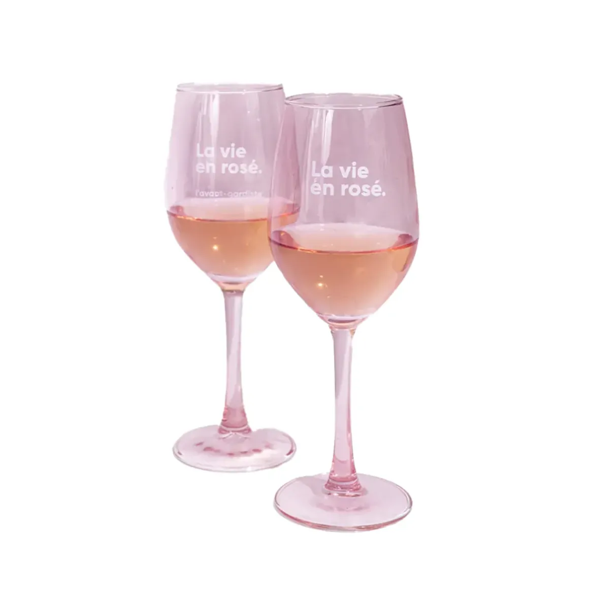 Set de 2 verres - La vie en Rosé