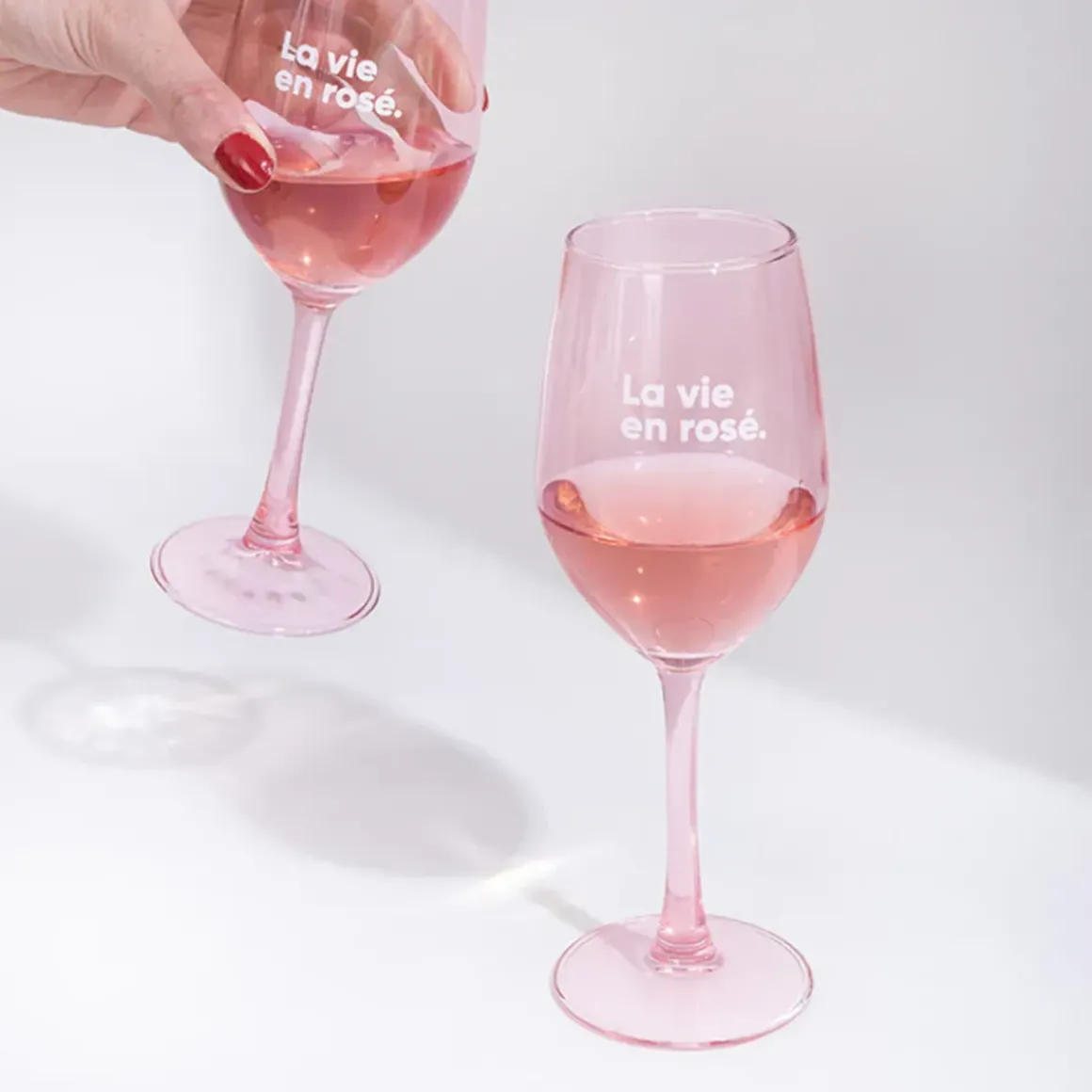 Set de 2 verres - La vie en Rosé