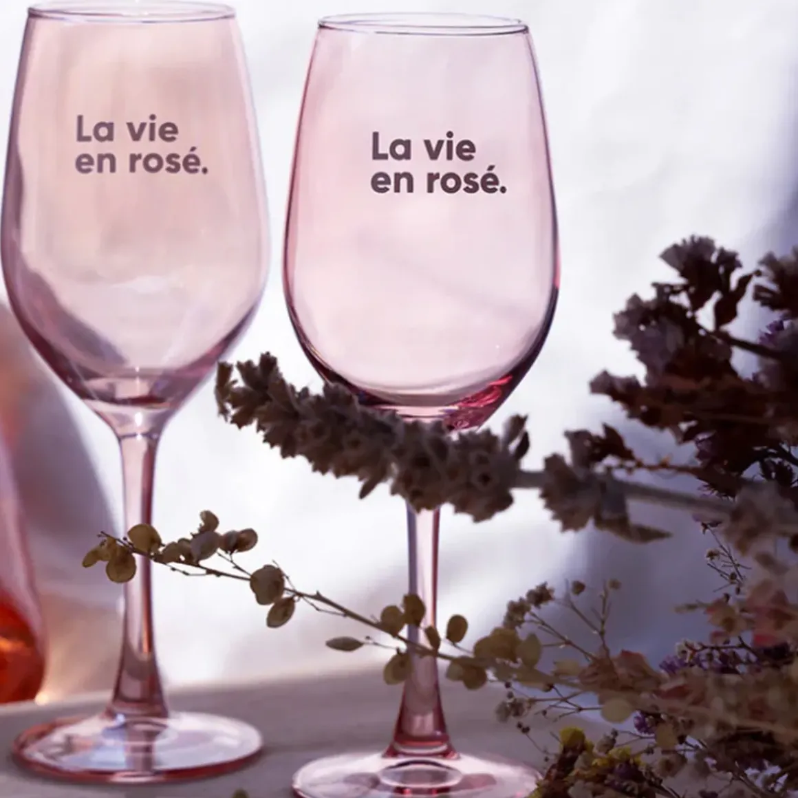 Set de 2 verres - La vie en Rosé