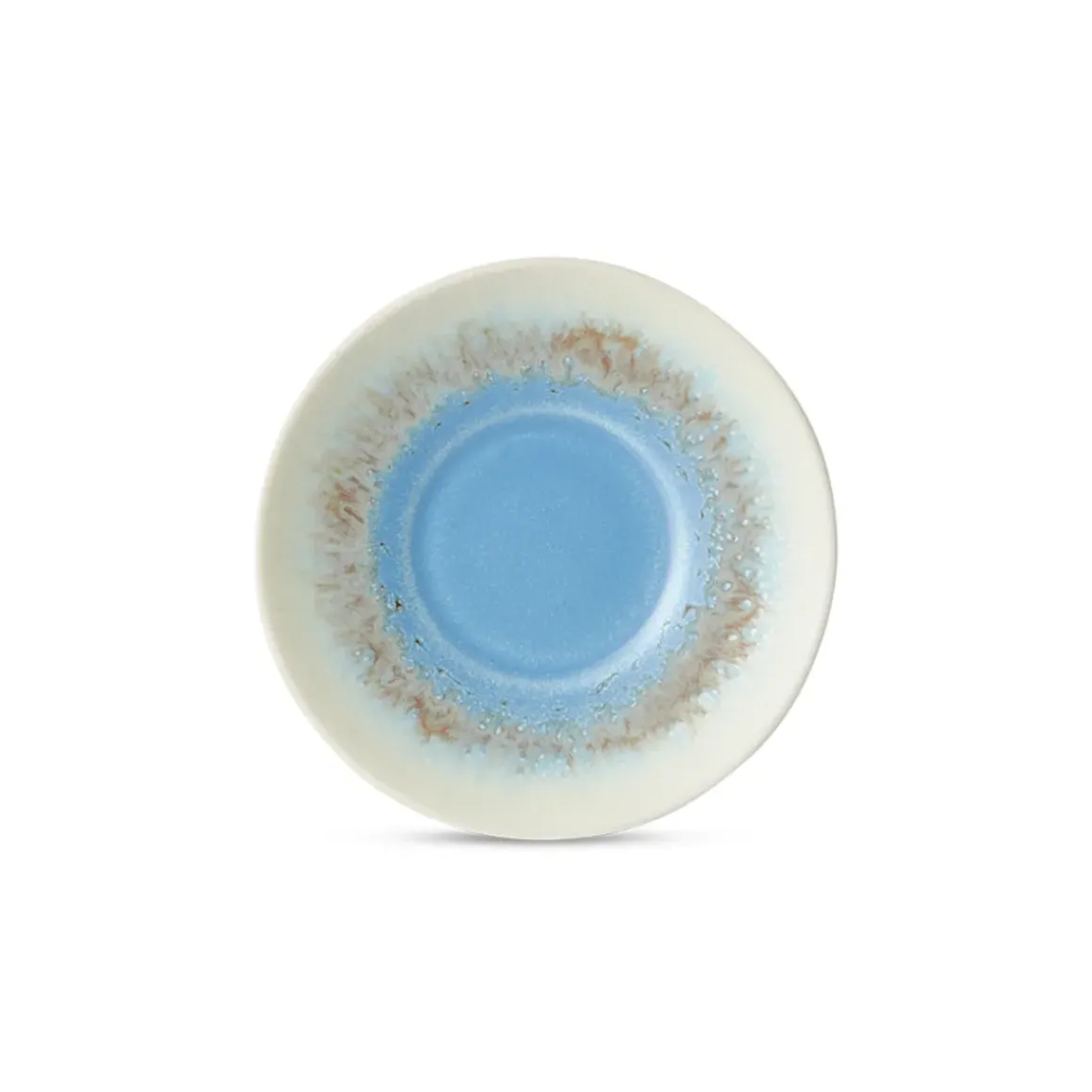 Soucoupe Azure 70's en Ceramique - Ø 11.5 cm