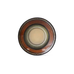 Soucoupe Dark Roast 70's en Céramique - 11.5 cm x 1.8 cm