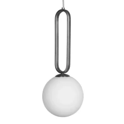 Suspension Cime Argent Globe 20 cm