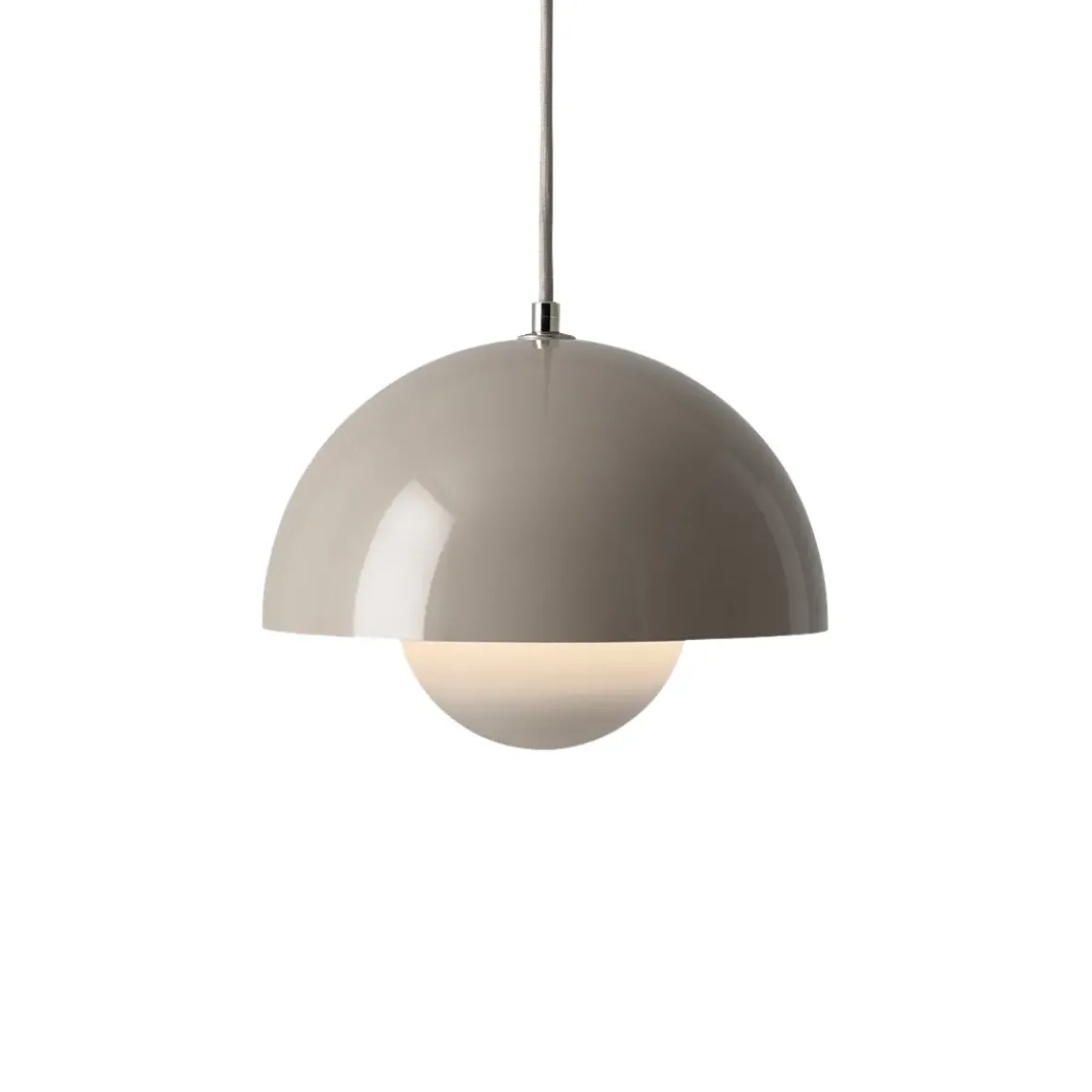 Suspension Flowerpot VP1 by Verner Panton - Gris beige
