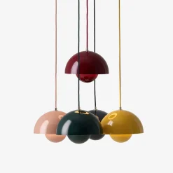 Suspension Flowerpot VP1 by Verner Panton - Gris beige