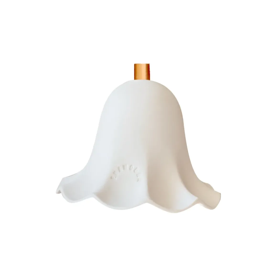 Suspension Lili en porcelaine biscuit - Ø 13 cm