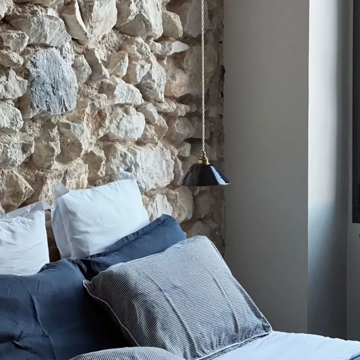 Suspension Lisette en grès - Minuit