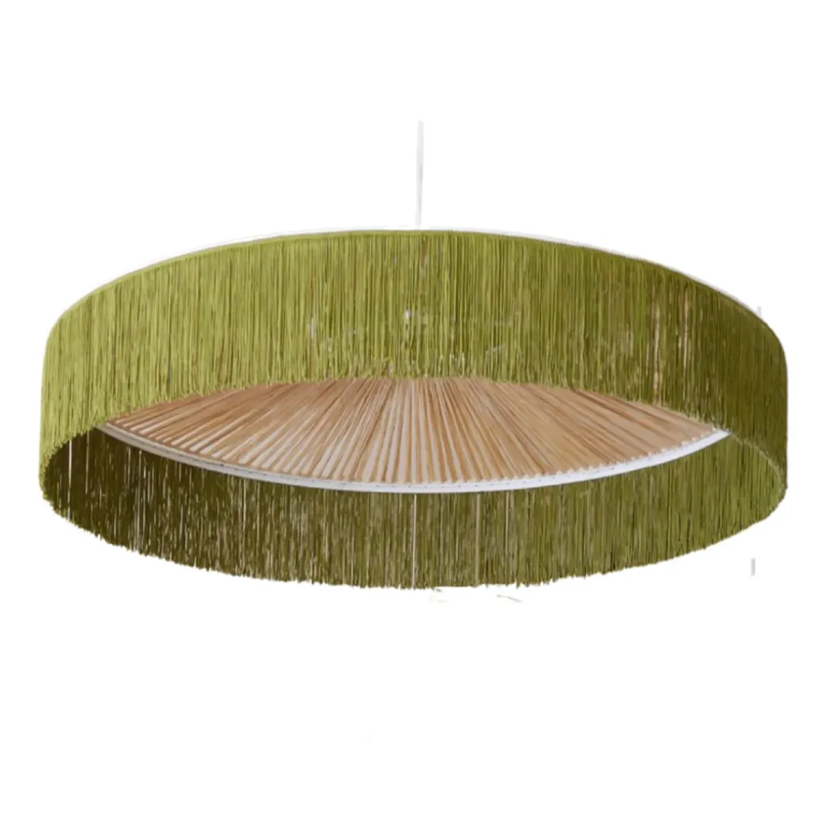 Suspension Parasol Franges - Ø 100 cm - Vert