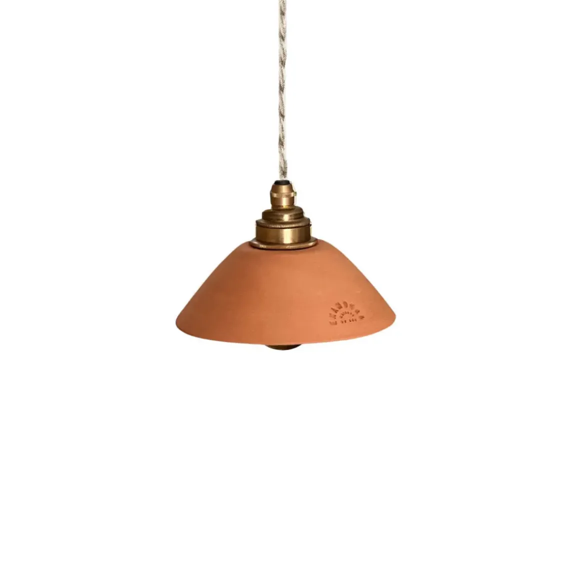 Suspension Pitchoun en Terre Cuite Rouge