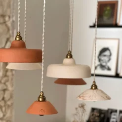 Suspension Pitchoun en Terre Cuite Rouge