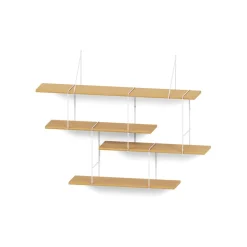Système d'Etagères Link Set 1 Chêne / Blanc