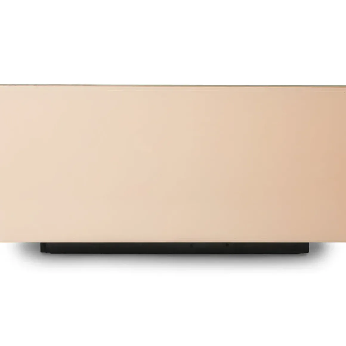 Table basse Bloc Miroir - 60 x 60 x 32 cm - Nude