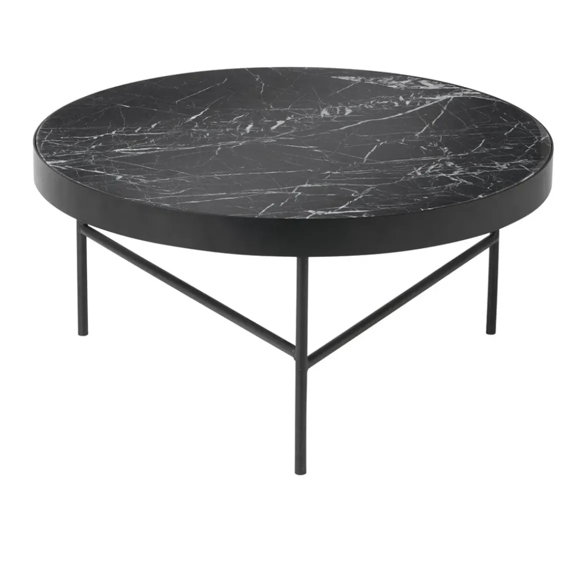 Table basse en marbre - Noir
