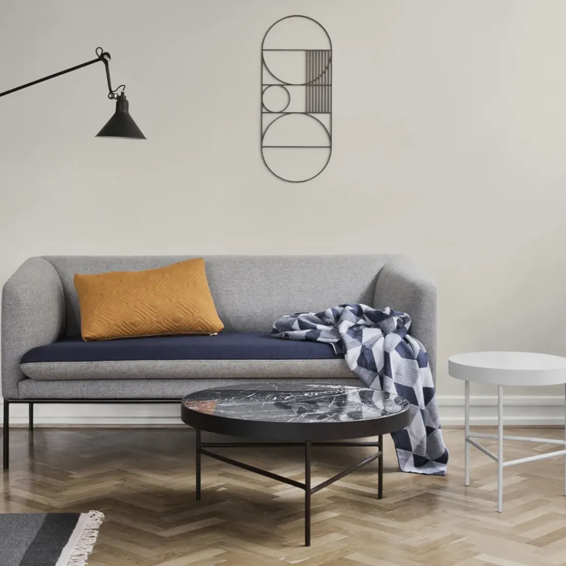 Table basse en marbre - Noir