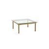 Table basse Kofi Chêne Massif u0026 Verre Clair - l 80 x L 80 x h 36 cm