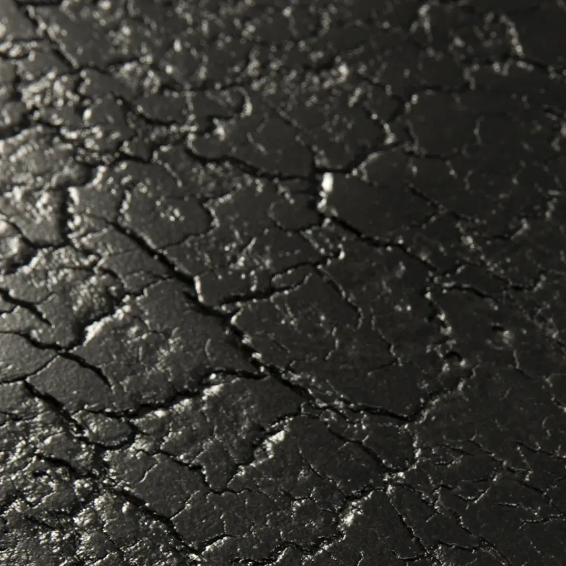 Table basse Luna en mineaux - noir - Ø 80 x h 35 cm