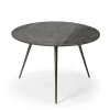 Table basse Luna - Lava Linear - Whisky - Ø 65 x h 41 cm
