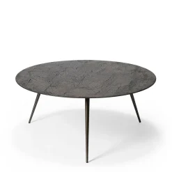 Table basse Luna - Lava Linear - Whisky - Ø 80 x h 35 cm
