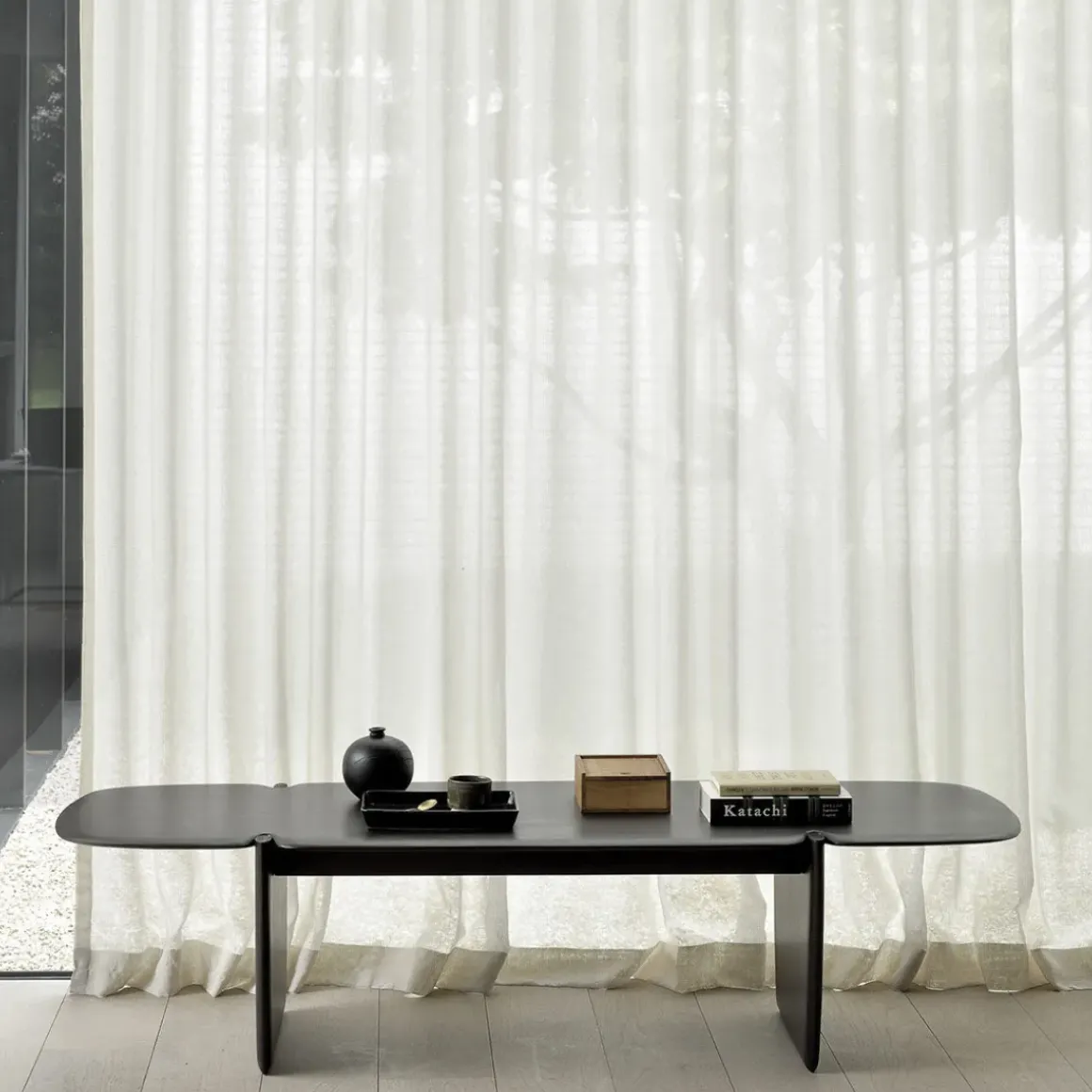 Table basse Polished Imperfect en acajou - Marron