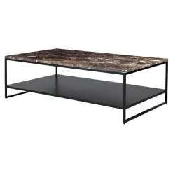 Table basse stone en marbre - Marron