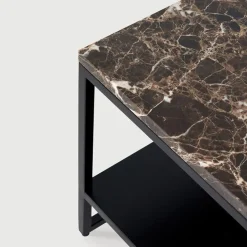 Table basse stone en marbre - Marron