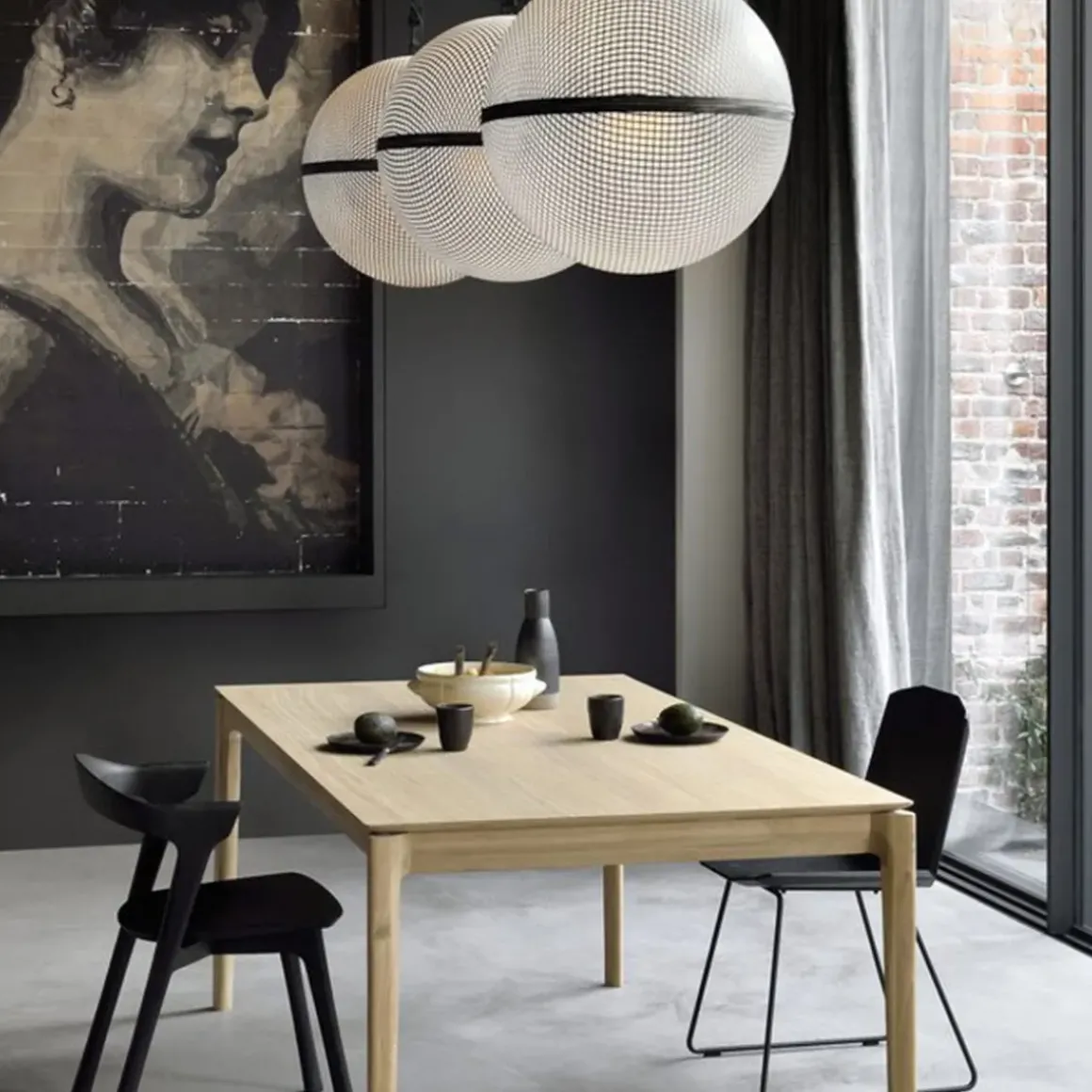 Table Bok en chêne L 200 cm