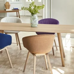 Table CPH30 Chêne laqué mat u0026 Plateau Chêne - 250 x 90 x 74 cm