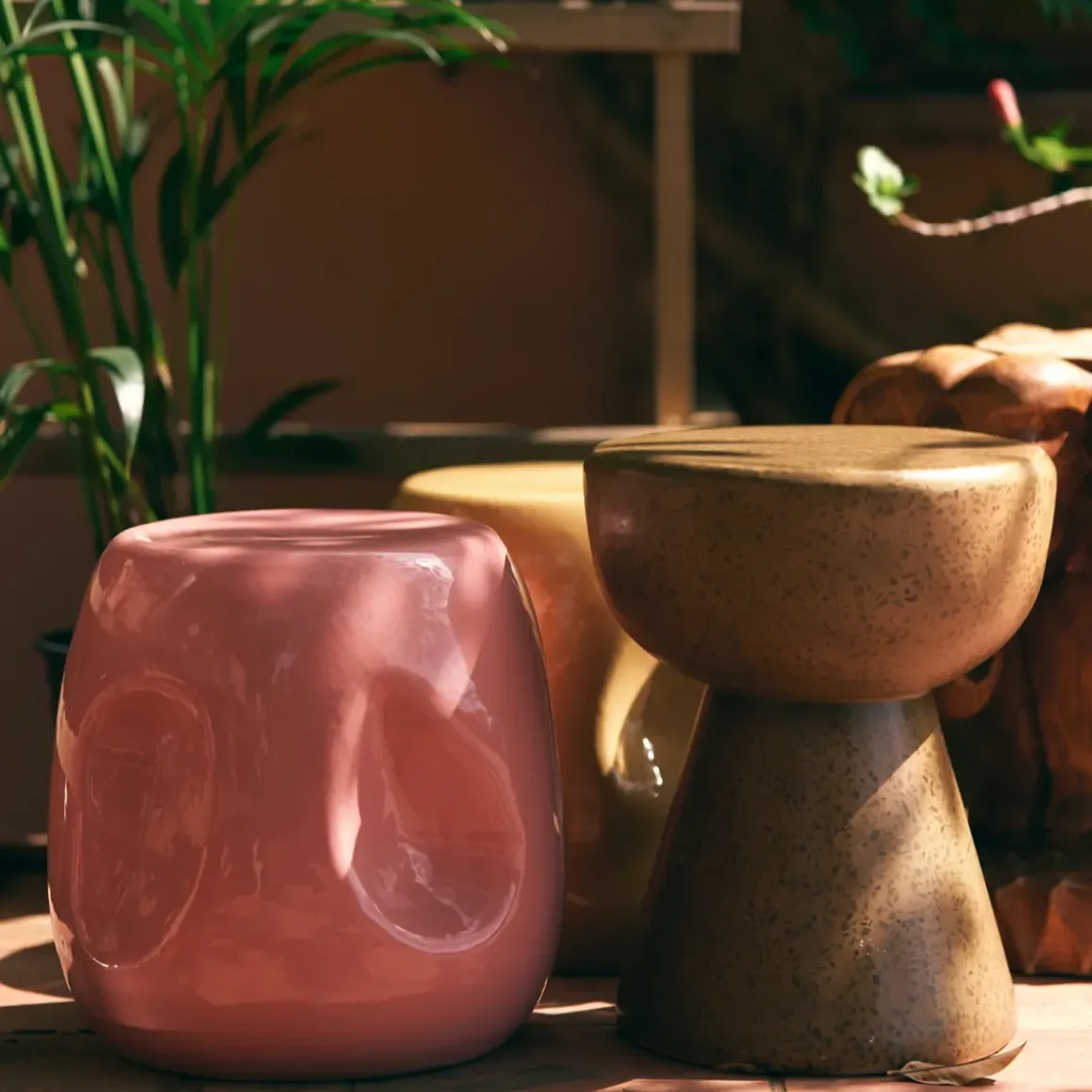 Table d'appoint Currents - Ø 38 cm - Corail