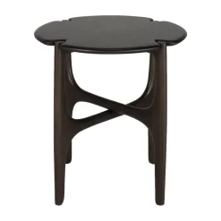 Table d'appoint Polished Imperfect en acajou - Marron