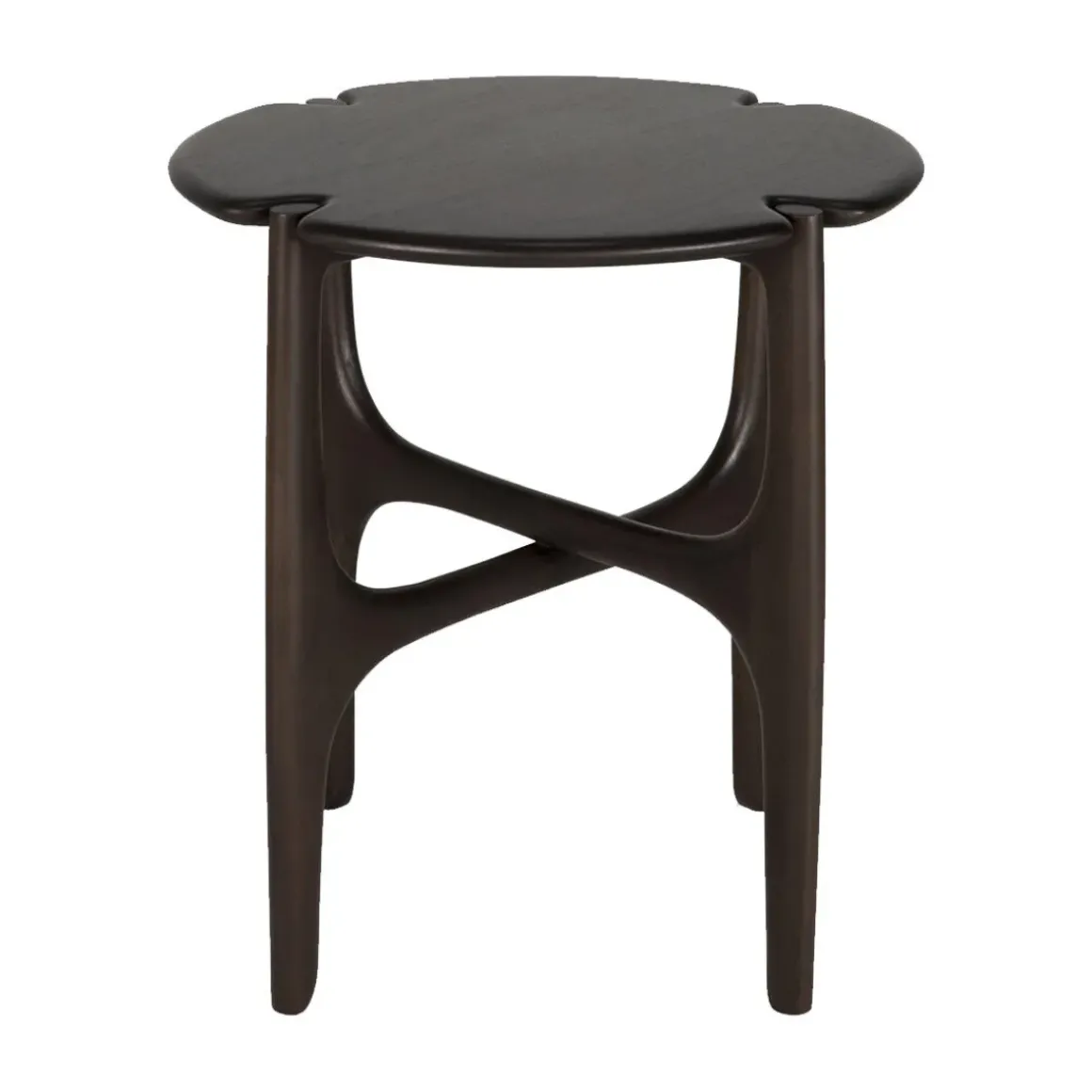Table d'appoint Polished Imperfect en acajou - Marron