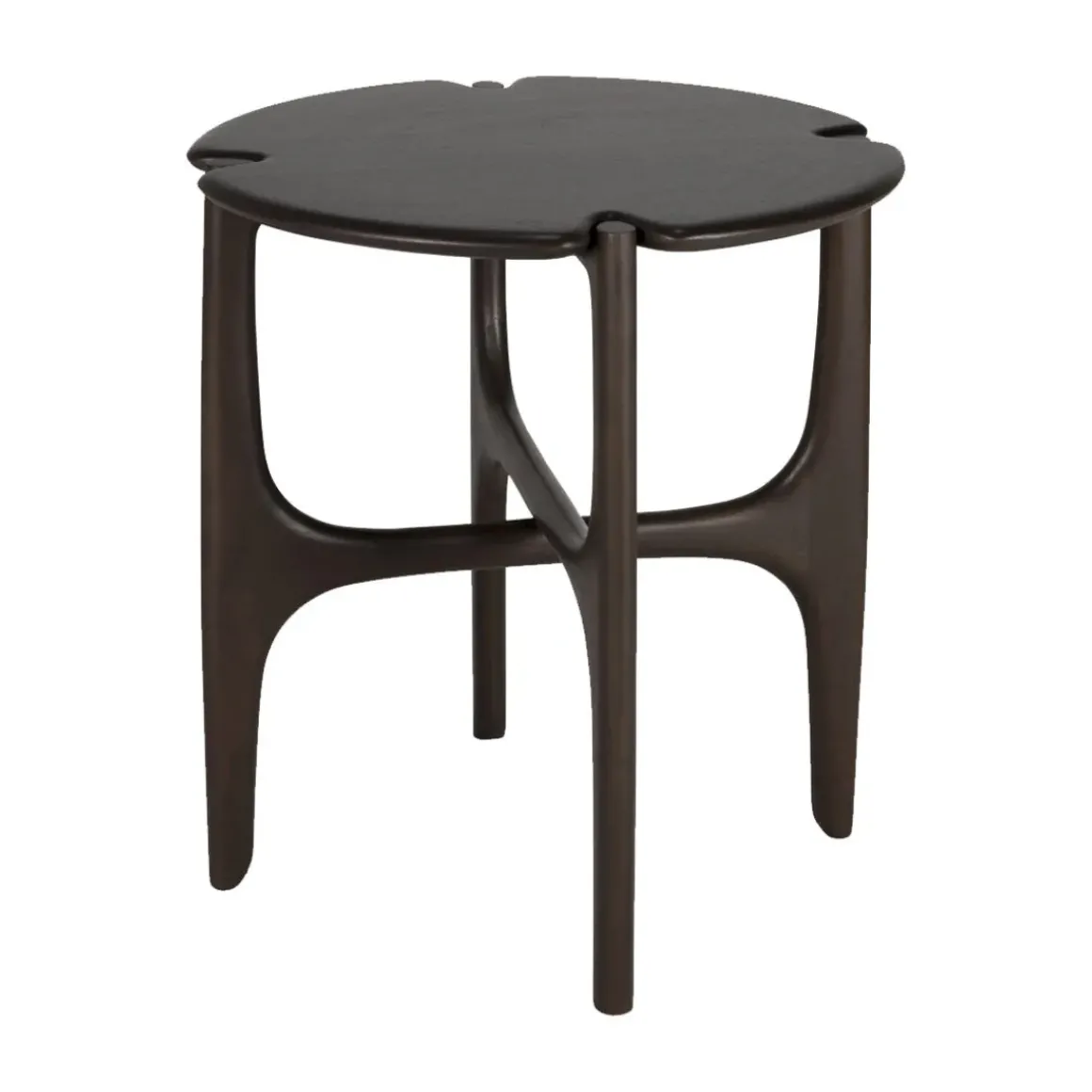 Table d'appoint Polished Imperfect en acajou - Marron