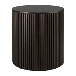 Table d'appoint ronde Roller Max en acajou - Marron