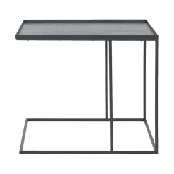 Table d'appoint Square en métal - Noir