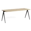 Table Pyramid 01 Base noire u0026 Plateau chêne mat lacqué