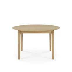 Table à rallonge Bok en chêne - L 129/179 cm