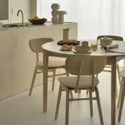 Table à rallonge Bok en chêne - L 129/179 cm