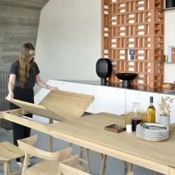 Table à rallonge Bok en chêne - L 180/280 cm